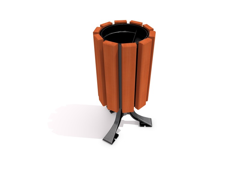 Cast-iron trash bin 01