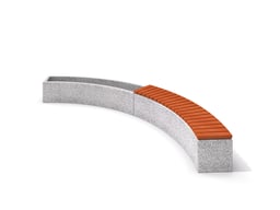 Concrete planter set with bench 04