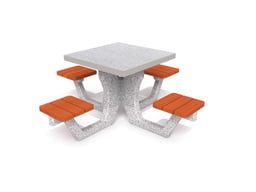 Concrete picnic table 01