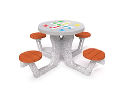 Concrete table for ludo game 03