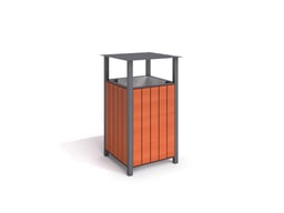 Steel trash bin 07