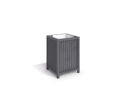 Steel trash bin 10
