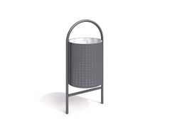 Steel trash bin 13