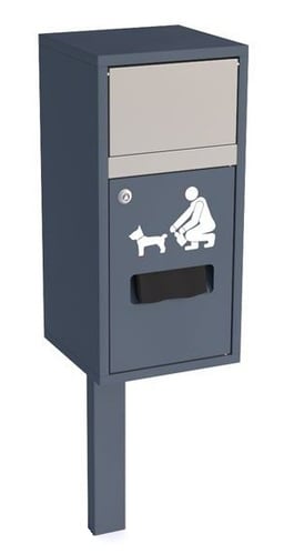 Steel trash bin 17