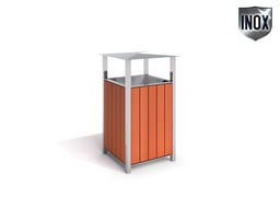 Stainless steel trash bin 01