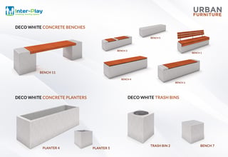 Concrete urban furnitures
