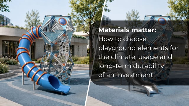 Materials matter: How to choose playground elements for the climate, usage and long-term durability of an investment