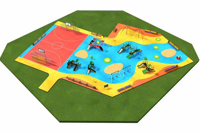 Exemplary projects for playground and fitness area
