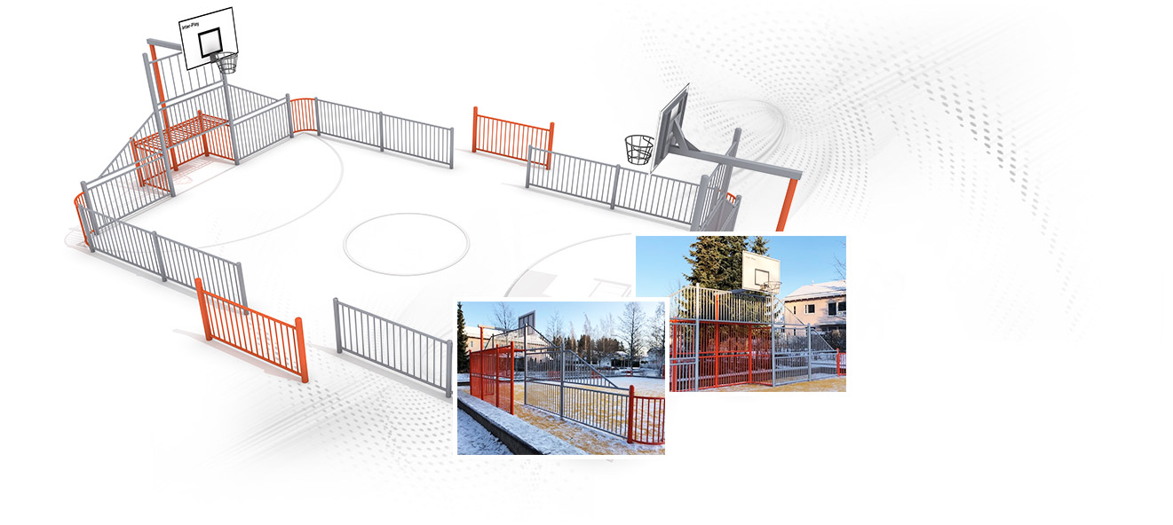 Playground sports equipment for schools